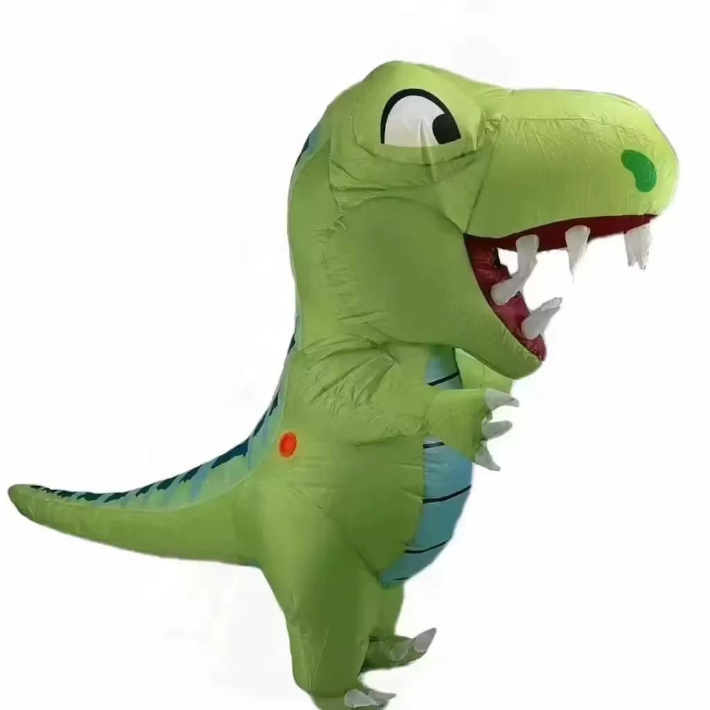 Inflatable Dinosaur Costume Adult - Adult Fat-Headed Dinosaur Inflatable Costume Full