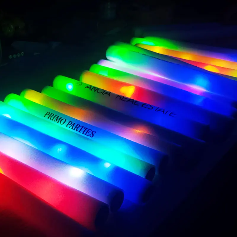 Flashing Led Foam Sticks Party - Customized LED Glow Sticks Light-up Foam