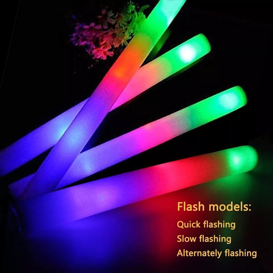 Glow Sticks Bulk 100Pack LED L - Flashing Led Foam Sticks Party recension och pris