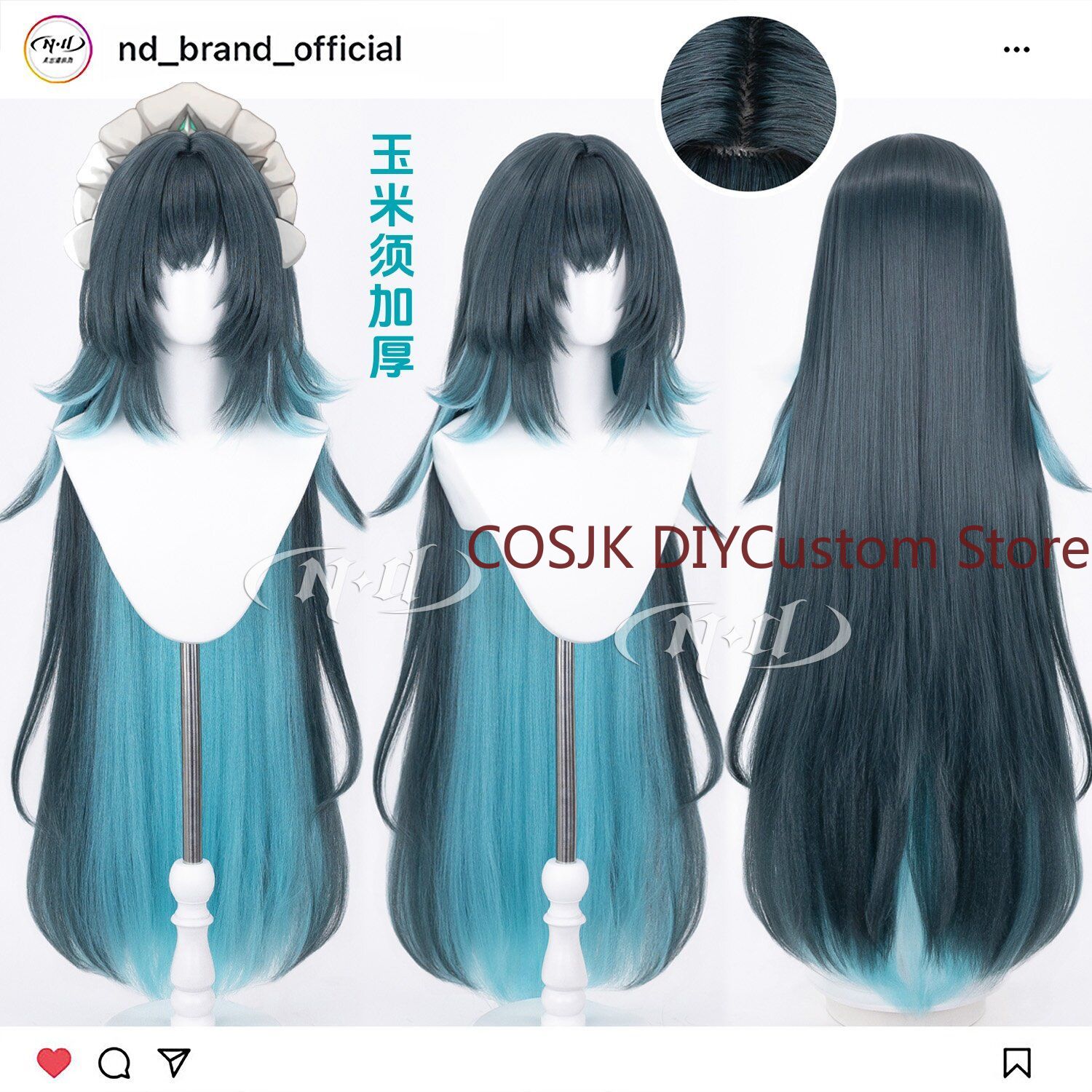 110cm Anime Danica Genshin Imp - Anime Cosplay Wig Heat Resistant recension och pris