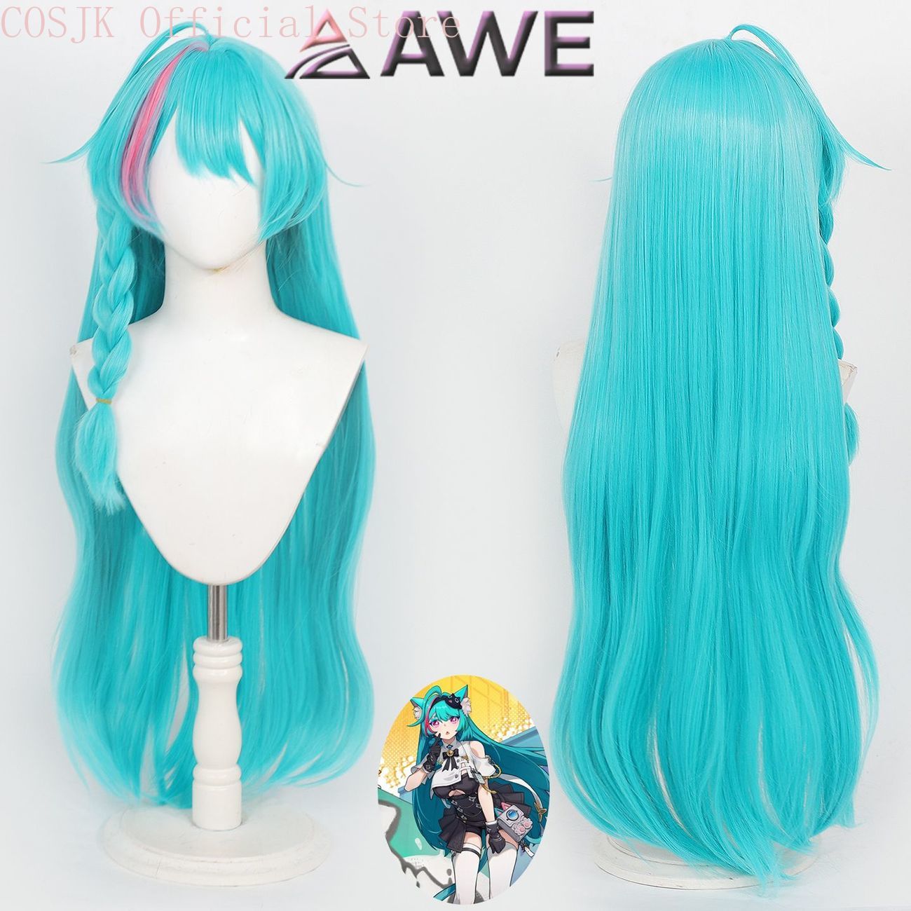 Neverness to Everness Mint Cos - Anime Cosplay Wig Heat Resistant recension och pris