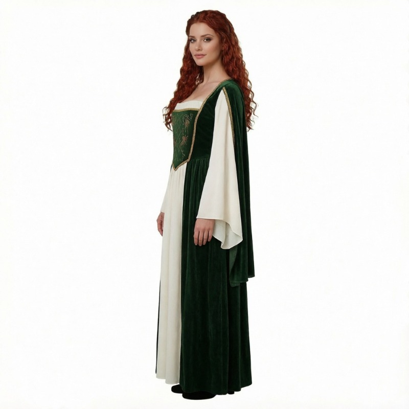 New Medieval Cosplay Costume R - Medieval Renaissance Dress Women recension och pris