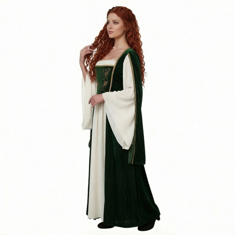 New Medieval Cosplay Costume R - Medieval Renaissance Dress Women recension och pris
