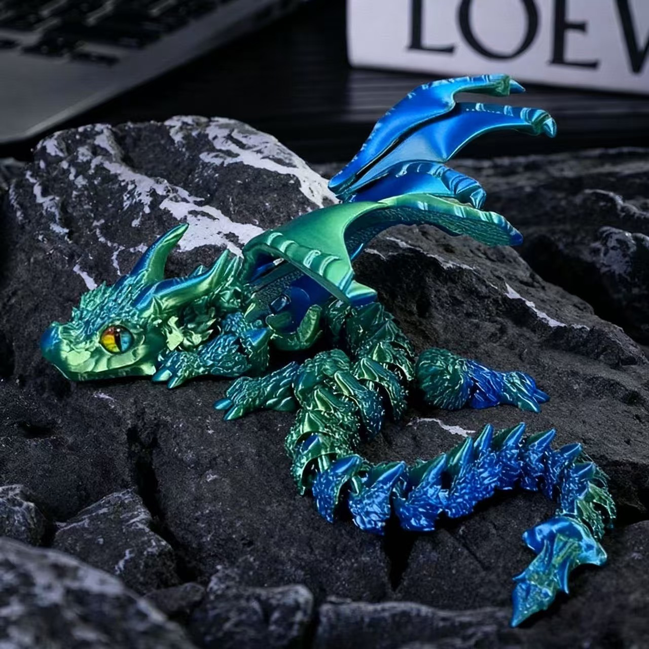 3D Printed Wyvern Dragon with  - Novelty Gifts recension och pris