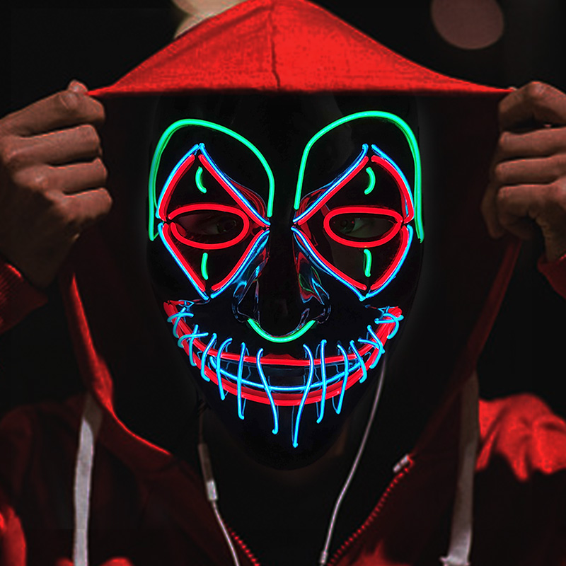 LED Killer Mask Halloween Danc - Led Purge Mask Halloween recension och pris