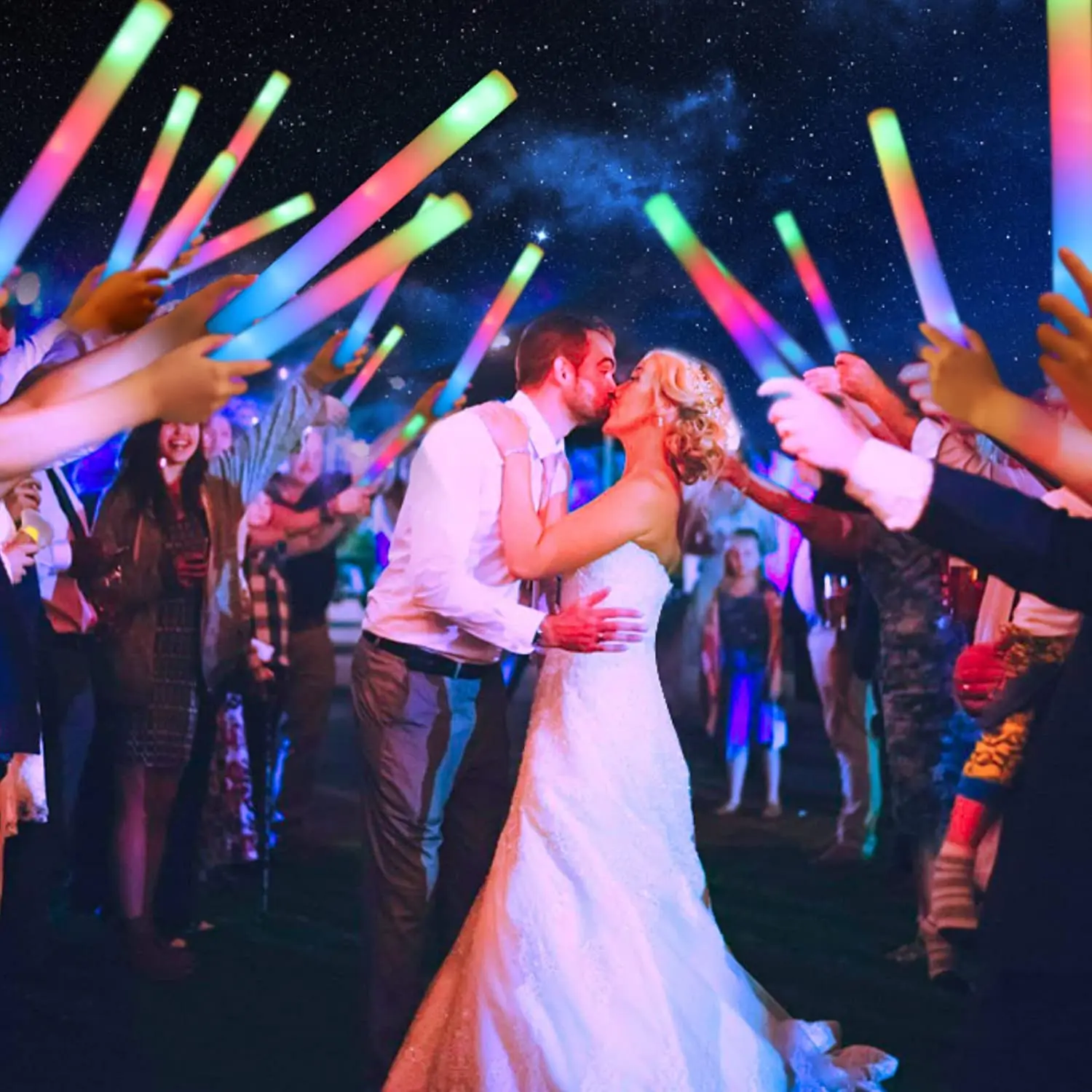 Customized LED Glow Sticks Lig - Flashing Led Foam Sticks Party recension och pris