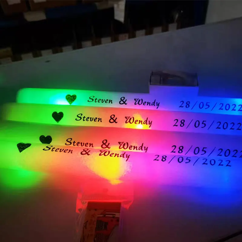 Customized LED Glow Sticks Lig - Flashing Led Foam Sticks Party recension och pris