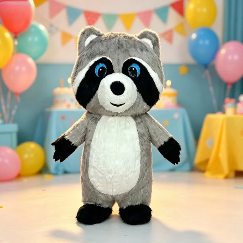 Grey Plush Inflatable Raccoon  - Costumes recension och pris